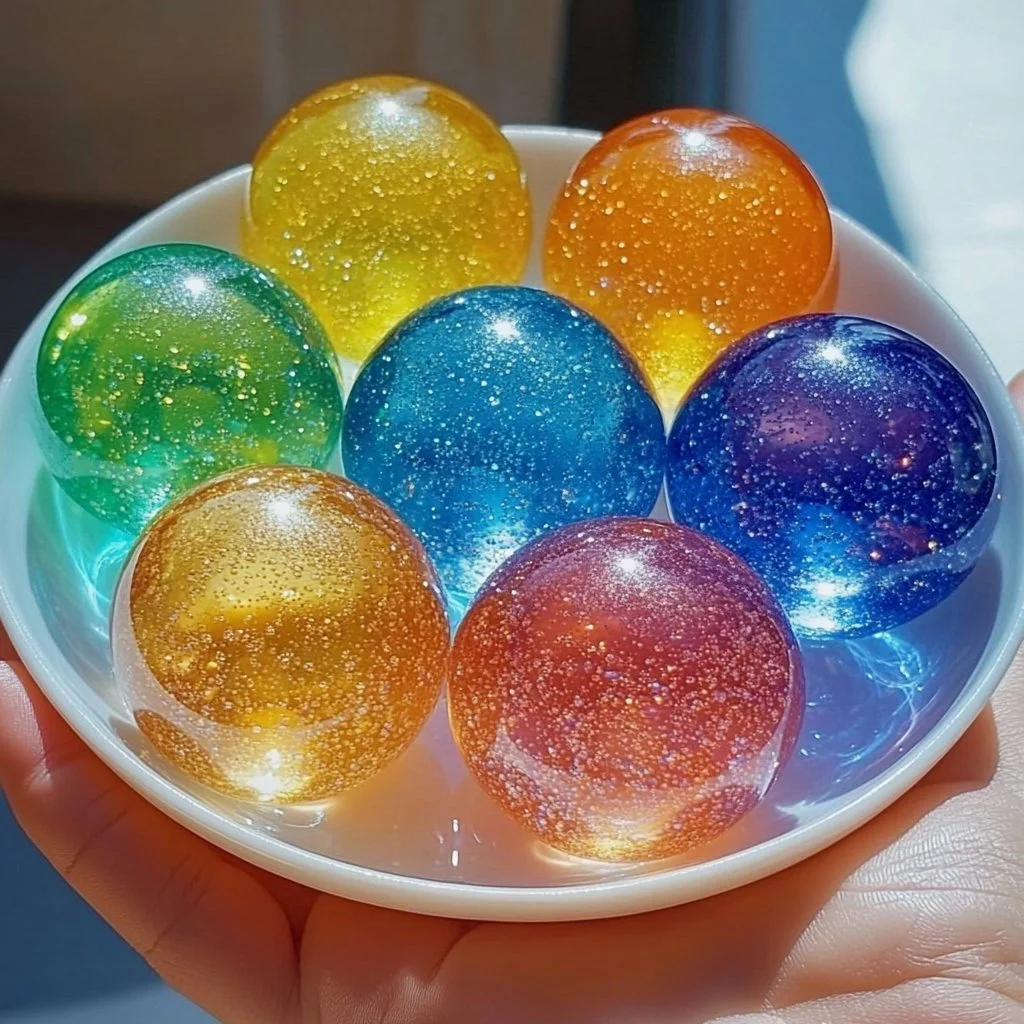 DIY super bouncy balls made at home with colorful materials