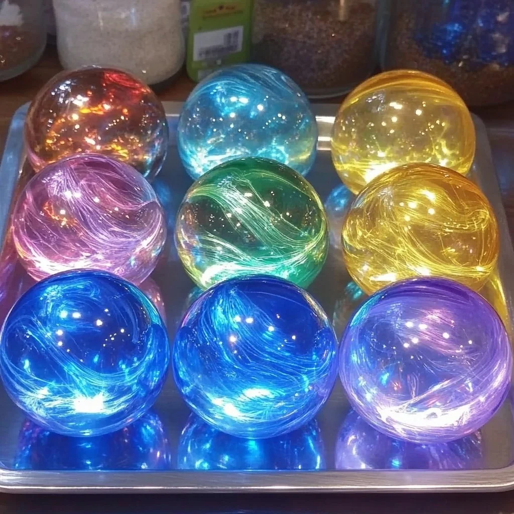 DIY super bouncy ball project with colorful materials and instructions