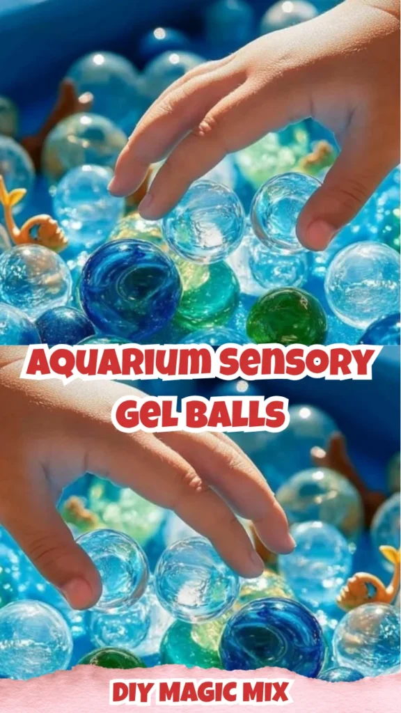 Colorful Aquarium Sensory Gel Balls for stress relief and tactile play.