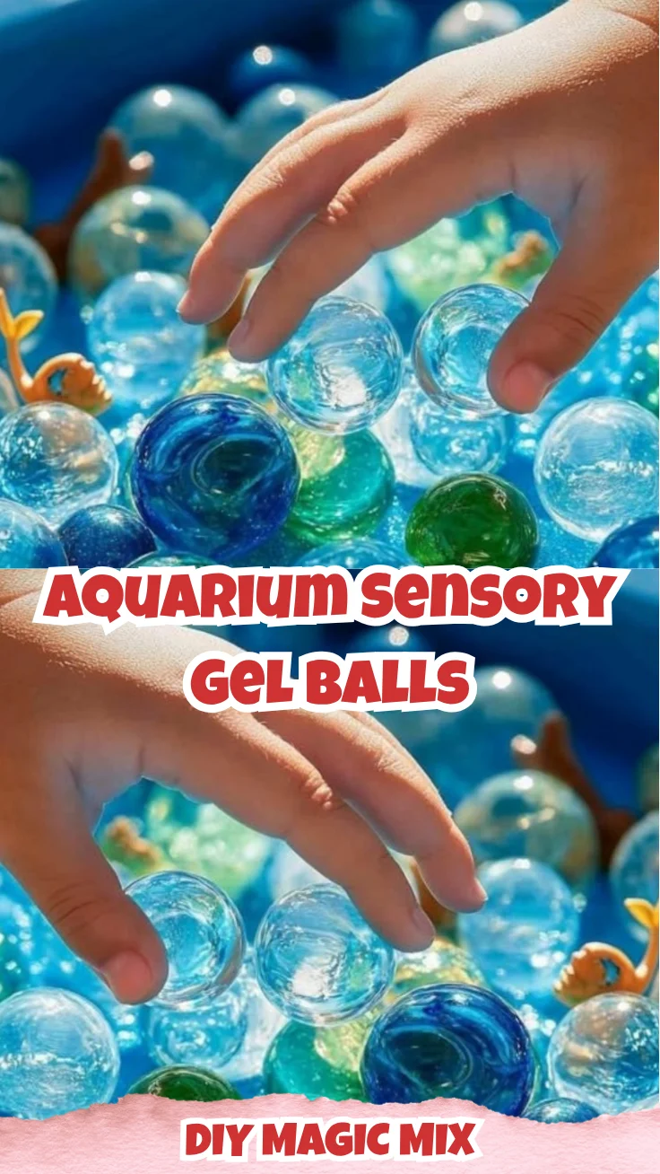 Colorful Aquarium Sensory Gel Balls for stress relief and tactile play.