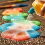 Colorful Fizzy Chalk Paint for creative art and DIY projects