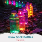 Bright and colorful glow stick bottles for parties and events