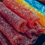 Homemade Kool-Aid Fruit Roll-Ups with vibrant colors and fruity flavors.