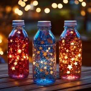 Water Bottle Fireworks Craft