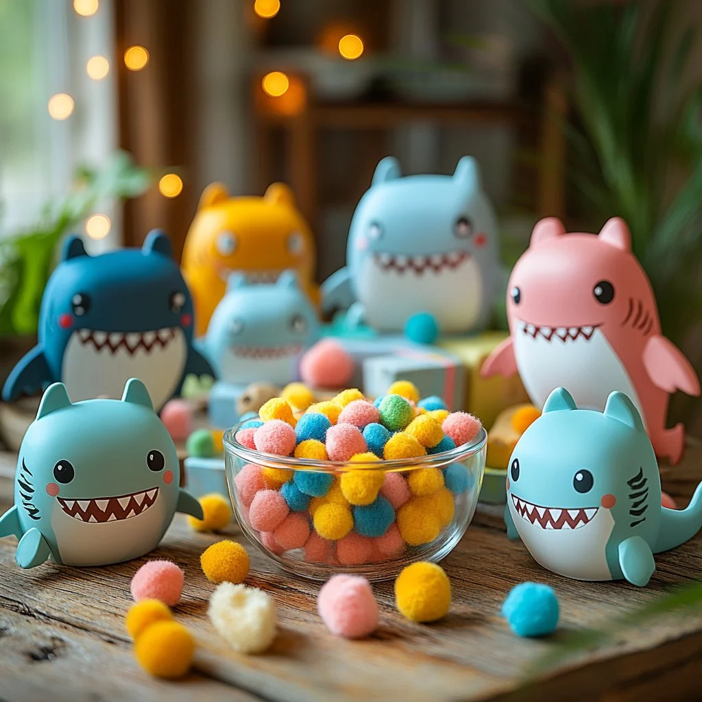 Sharks enjoying an aquatic feast in their natural habitat.