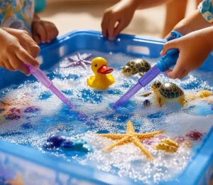 Bubbling Ocean Sensory Play