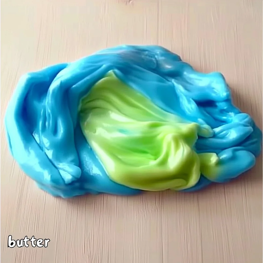 Colorful Clay Slime for sensory play and crafting