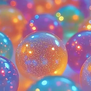 Colorful DIY glitter bouncy balls for crafting and play