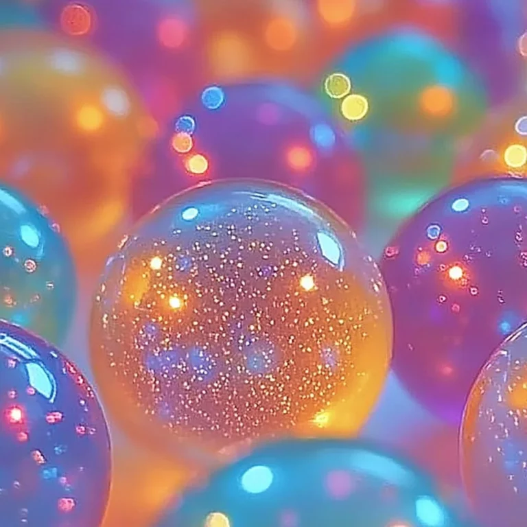 Colorful DIY glitter bouncy balls for crafting and play