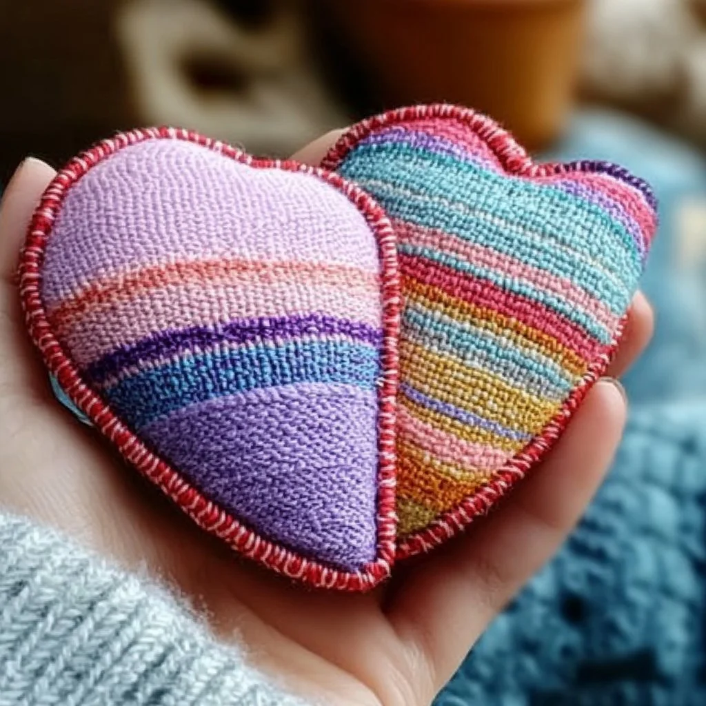 DIY hand warmers crafted from fabric and natural materials for winter warmth.