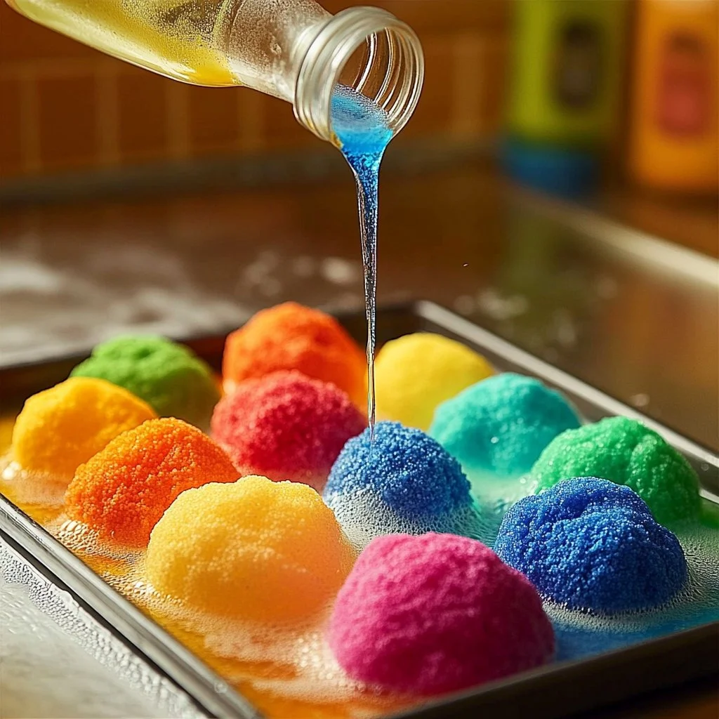 Colorful Fizzy Rainbow Rocks candy with vibrant flavors and fizzy texture