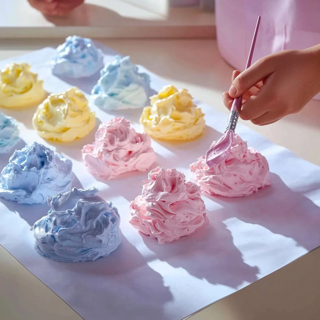 DIY fluffy puffy paint recipe for creative art projects