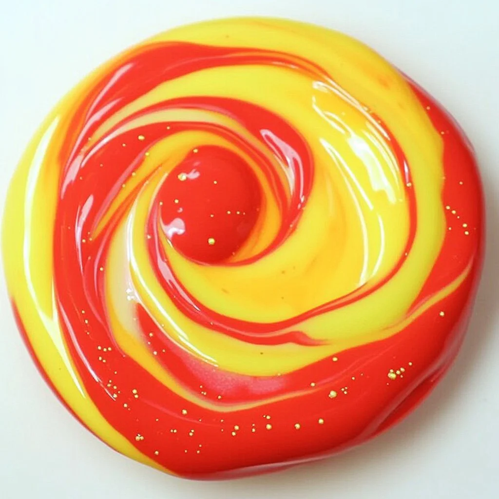 Colorful paint slime in various shades for fun DIY activities.