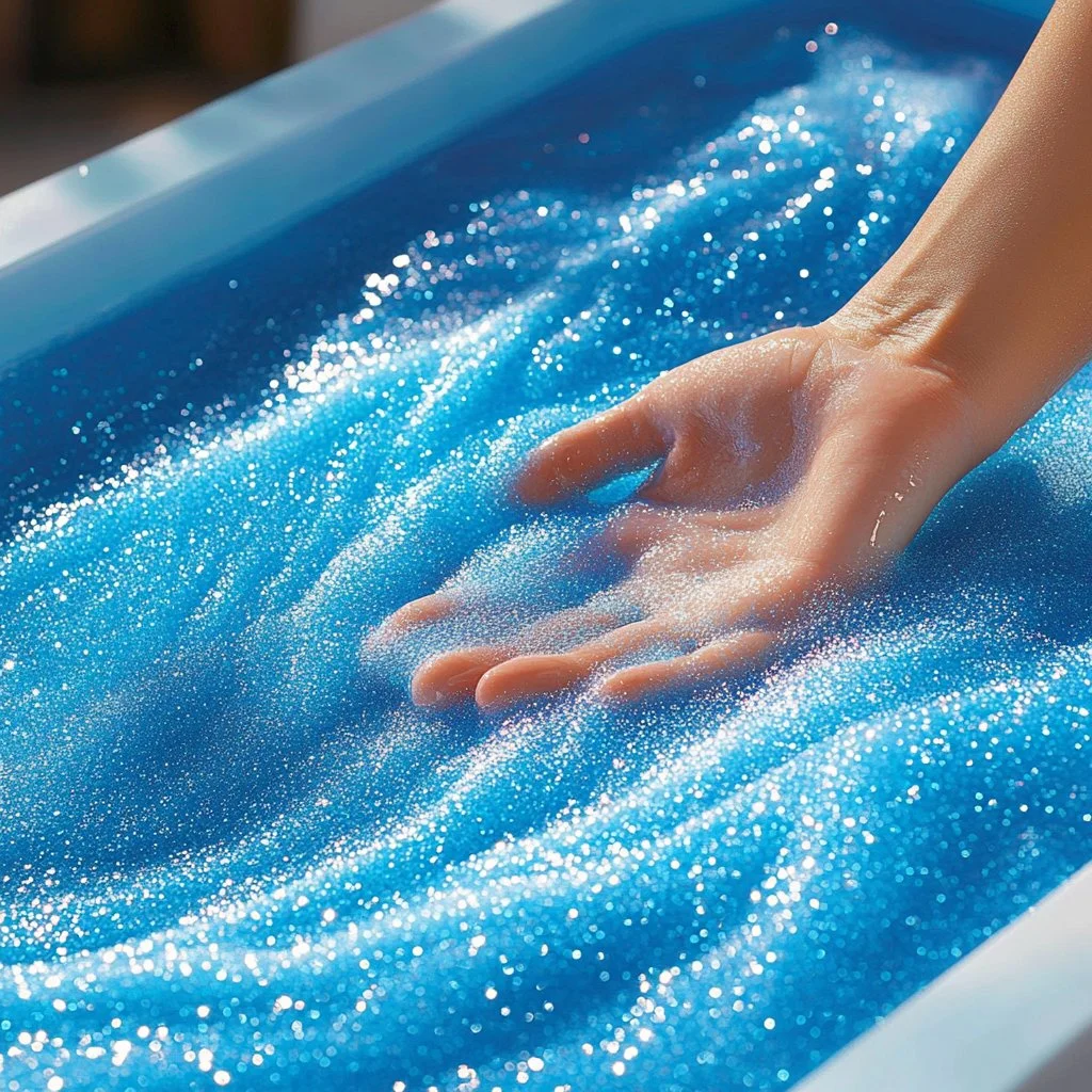 Colorful ocean slime inspired by Under the Sea theme with vibrant marine colors.