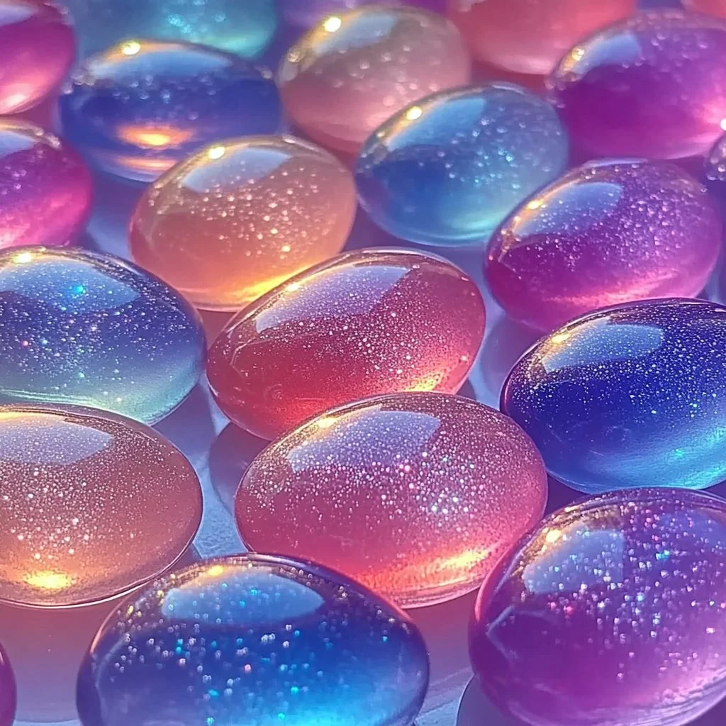 Aurora Borealis Glow Candies inspired by nature's stunning light show
