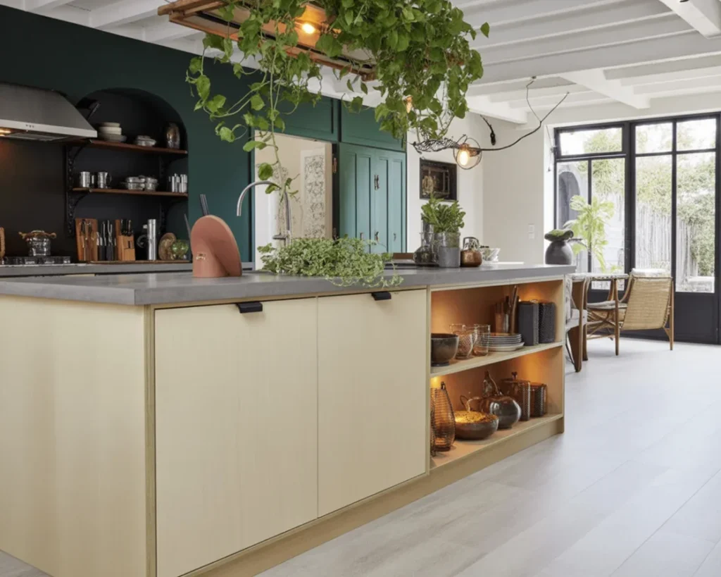 Eco-friendly kitchen decor ideas showcasing sustainable design and accessories.