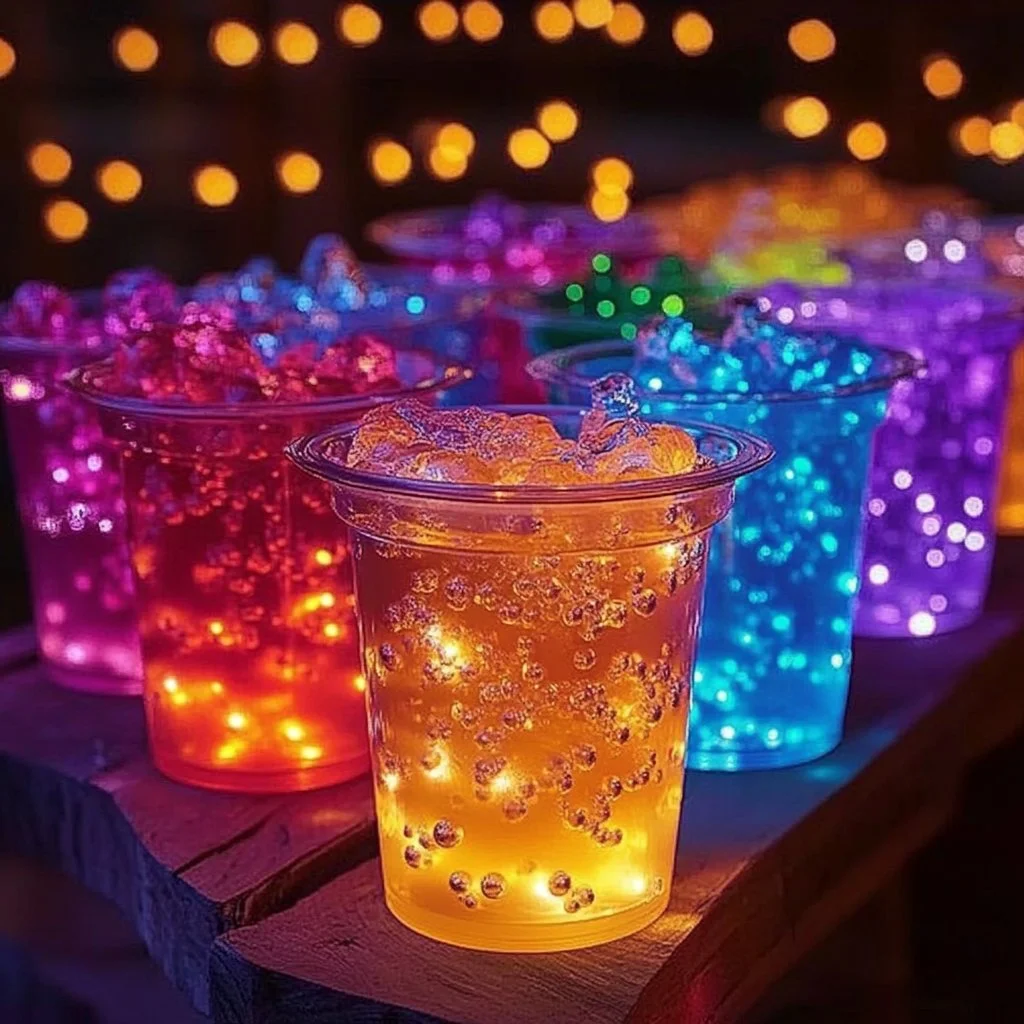Colorful Kool-Aid experiment showcasing vibrant colors and science fun.