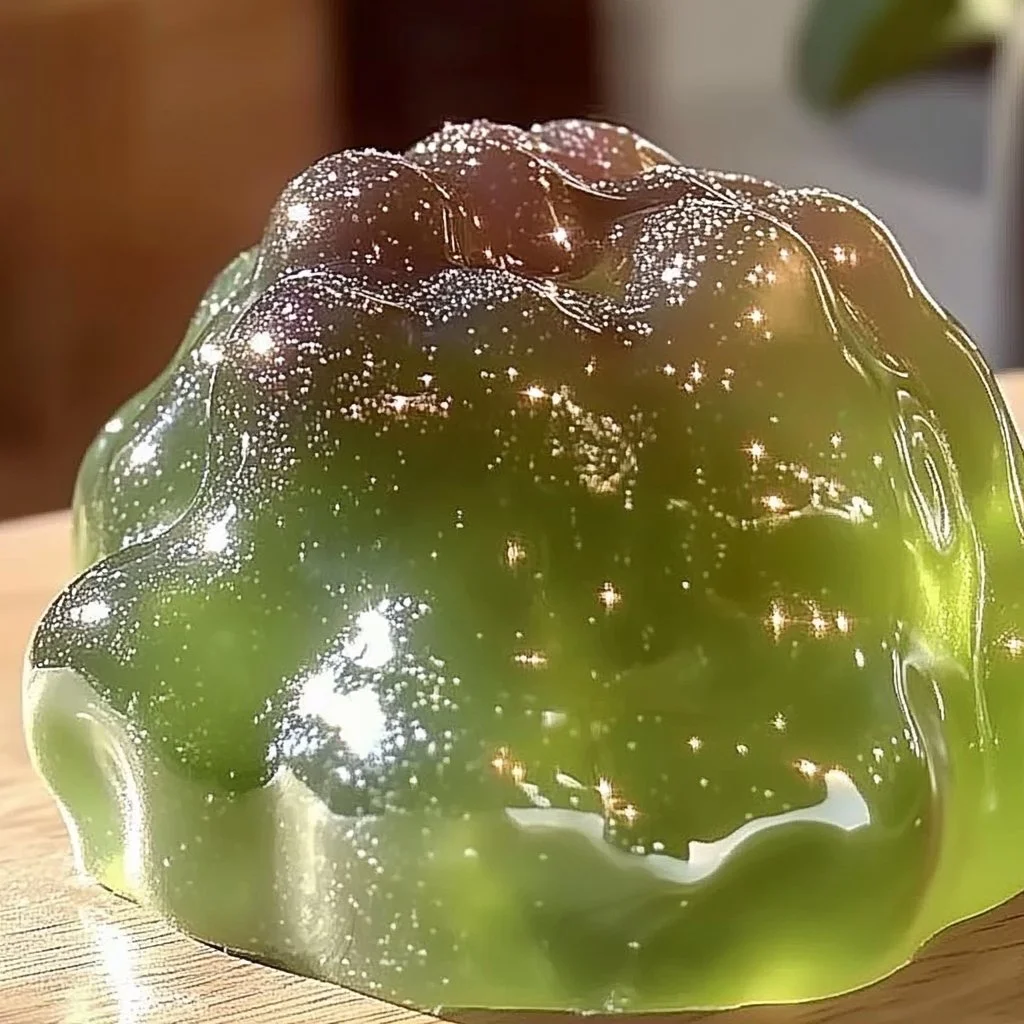 Colorful sparkly squishy flubber for sensory play and stress relief
