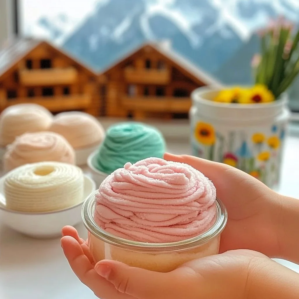 Colorful DIY bubble bath dough for a relaxing bath experience.