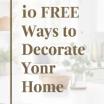 Cozy living room decorated with simple, affordable decor elements.