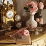 Elegant Rococo revival home décor with floral motifs and intricate detailing.
