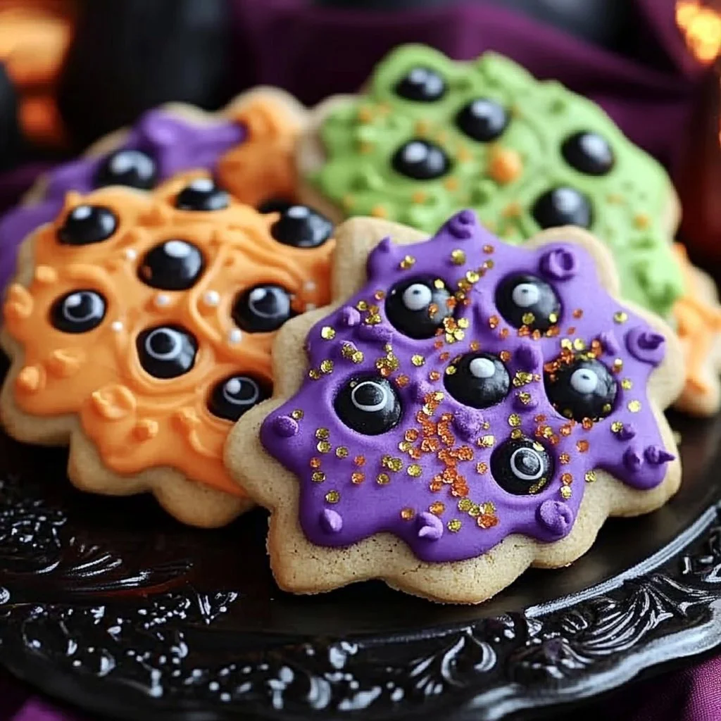 Delicious Hocus Pocus Cookies decorated for Halloween