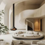 Retro living room decor featuring vintage furniture with a modern twist.