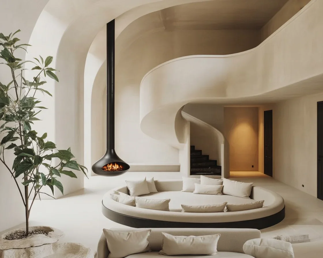 Retro living room decor featuring vintage furniture with a modern twist.