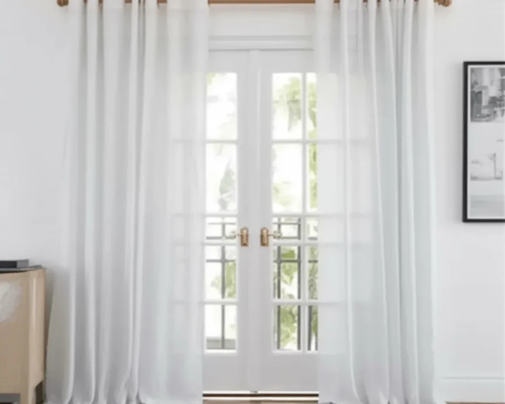 Guide on how to choose curtains for living room with tips on color, fabric, and style.