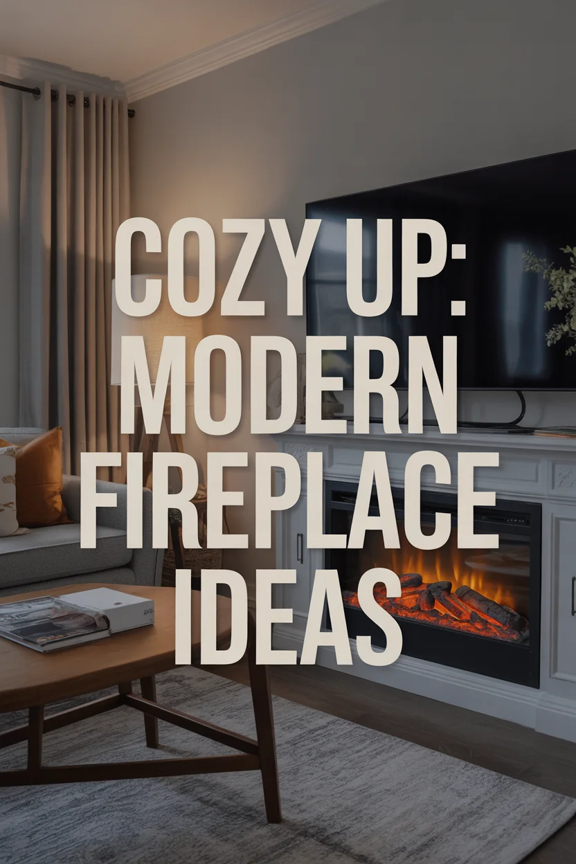 Modern Electric Fireplace Ideas with TV for Cozy Living Rooms