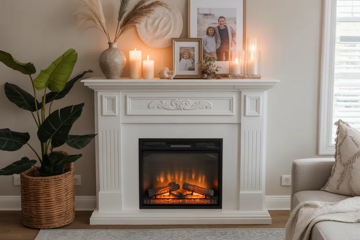 Cozy Up: Modern Electric Fireplace Ideas with TV for Living Rooms