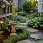 Affordable landscaping ideas for family home side yard transformation.