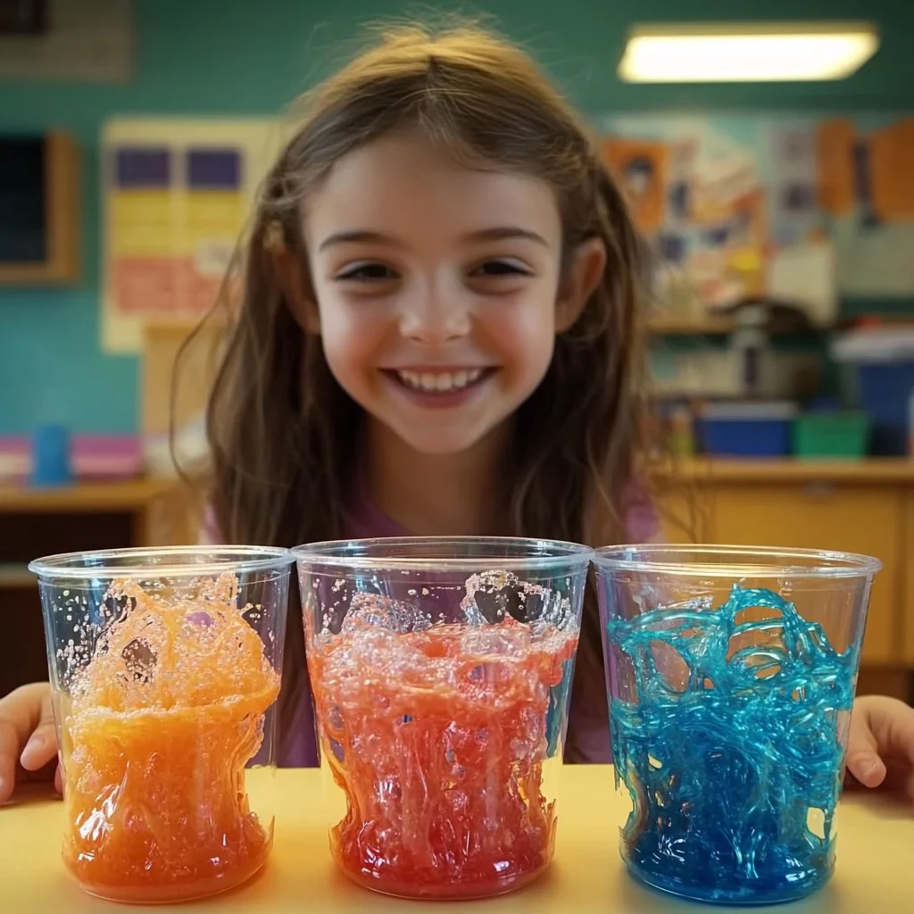 Baking Soda Fireworks Eruption experiment with colorful, explosive reactions.