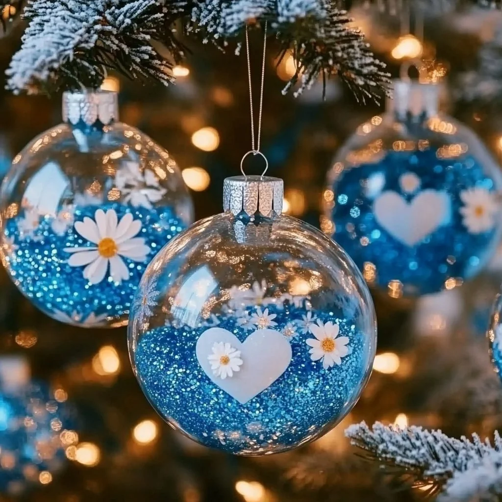 DIY winter ornaments made from baking soda for holiday decorations.