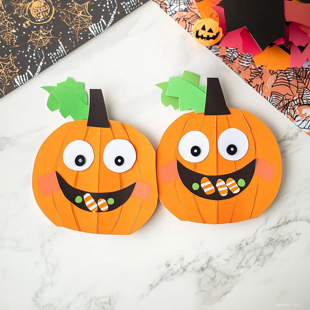 Candy Corn Jack O' Lantern craft for Halloween decoration