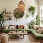 Economy home decor showcasing stylish furnishings and decor items, illustrating affordability.