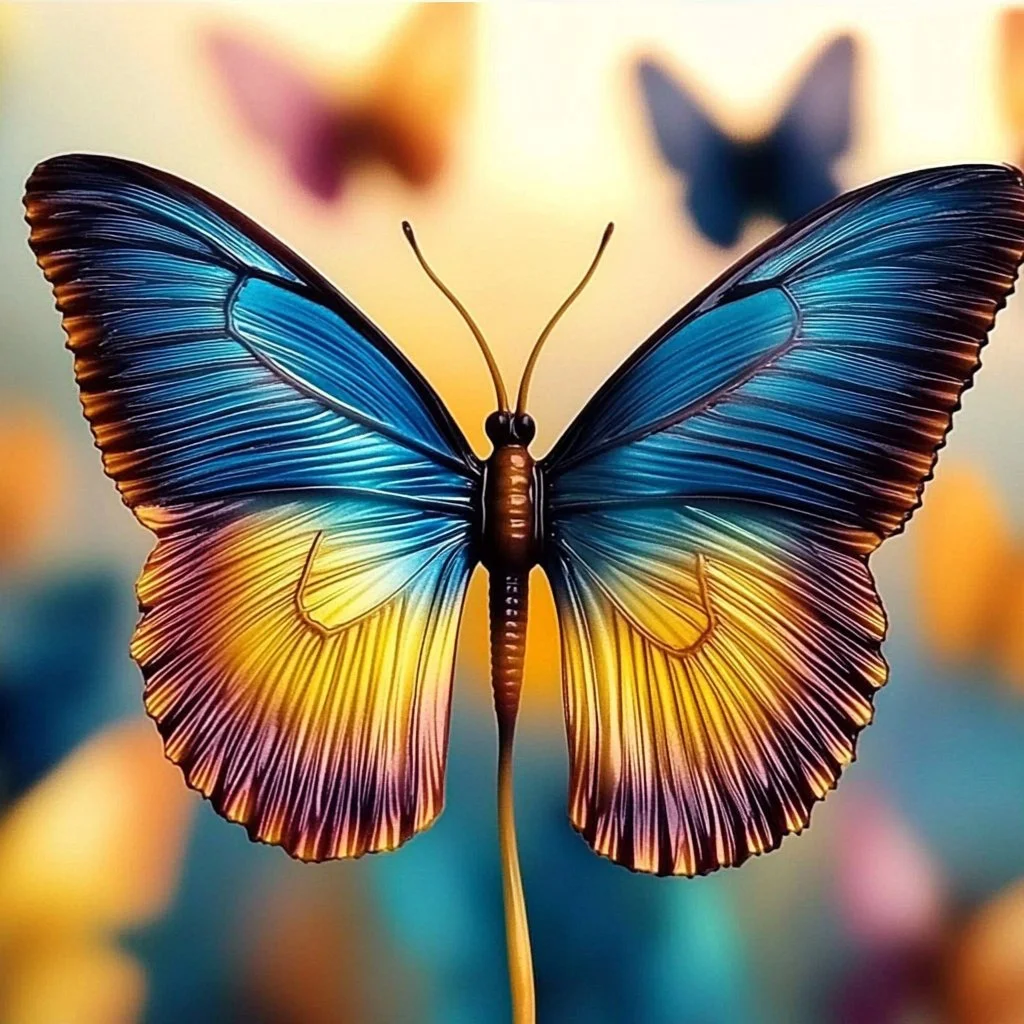 Colorful coffee filter butterflies crafted for a delightful spring decoration