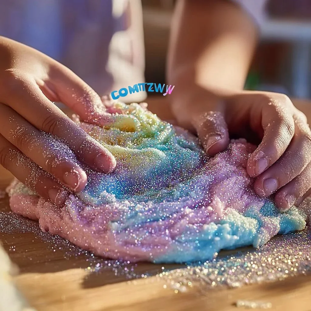 A jar of homemade cornstarch body wash dough with natural ingredients