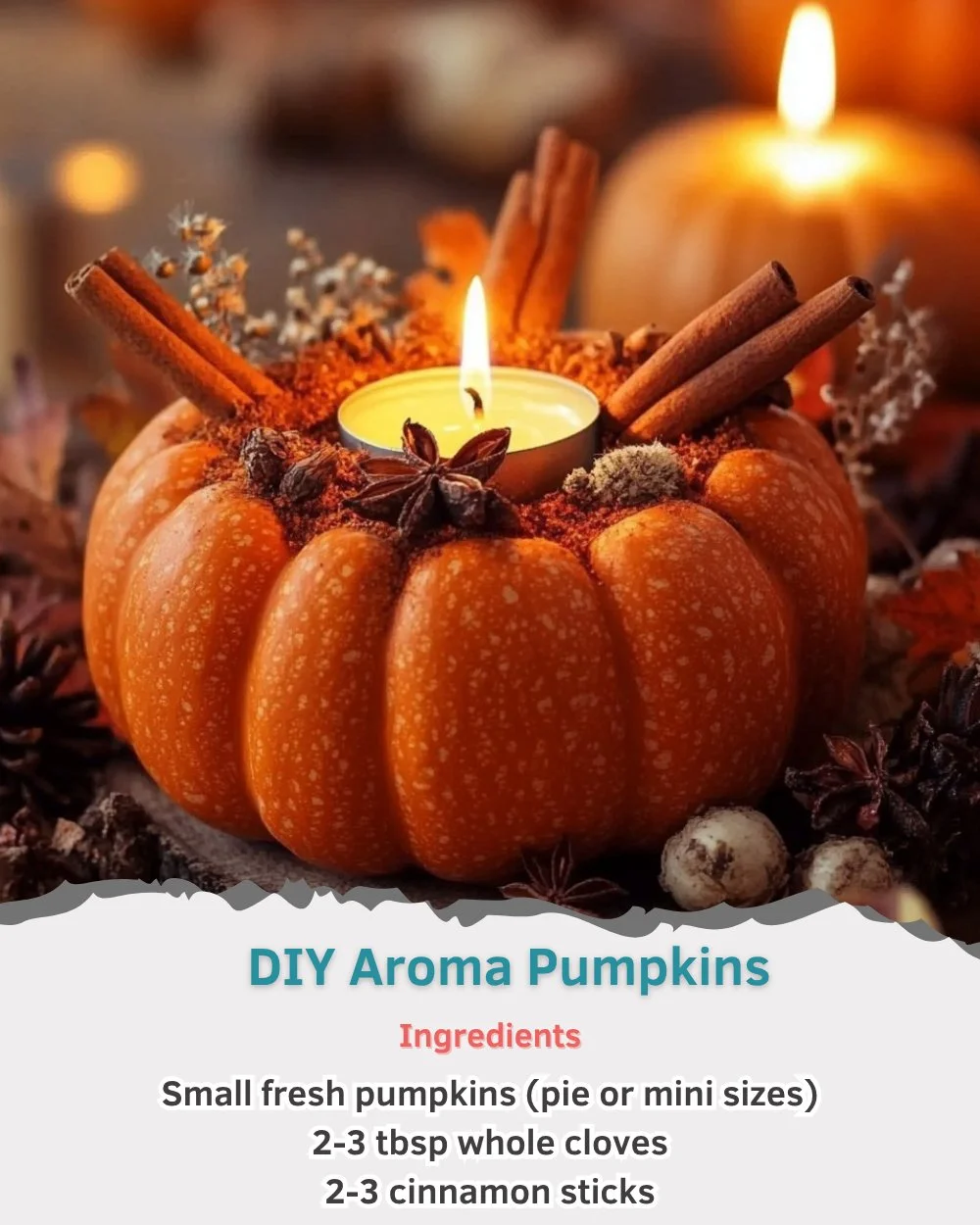 DIY Aroma Pumpkins for cozy home scents and autumn decor