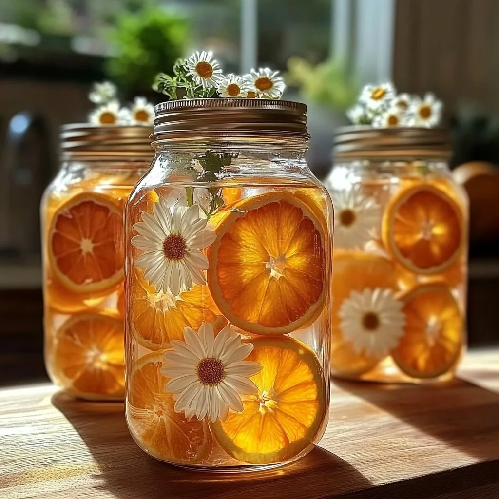 DIY orange gel air freshener ingredients and preparation process
