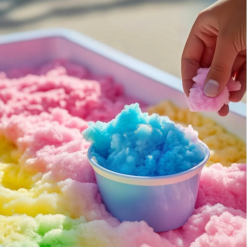 Colorful DIY Rainbow Foam project for kids