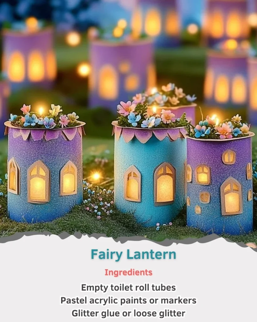 Delicate Fairy Lantern illuminating a tranquil garden setting at dusk.