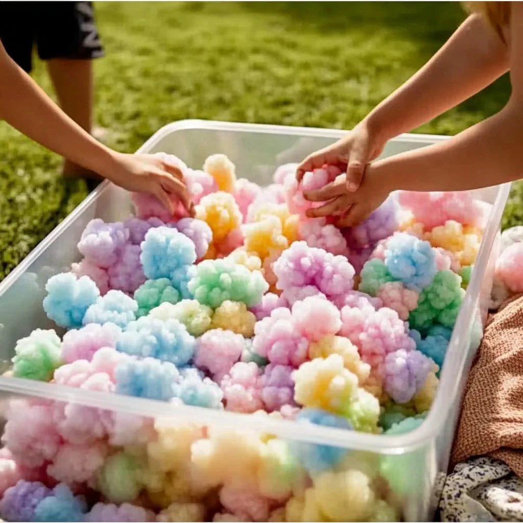 Colorful Foam Bubble Pile for sensory play and comfort in kids' spaces