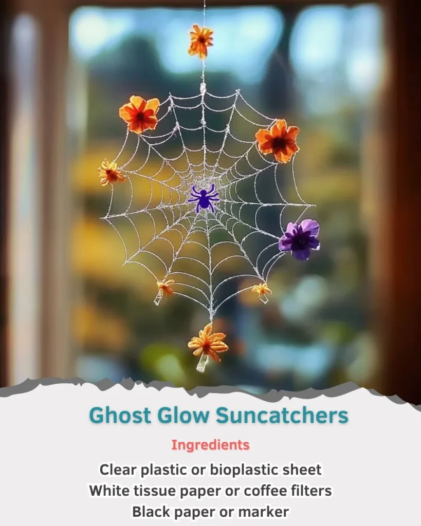 Magical Ghost Glow Suncatchers illuminating a cozy home decor