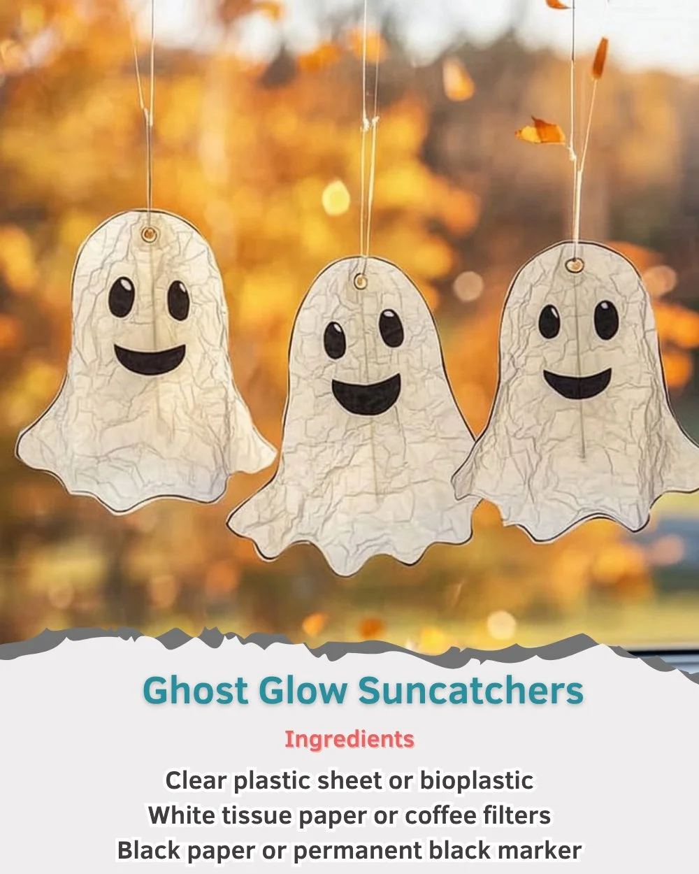Ghost Glow Suncatchers adding vibrant color and charm to window decor