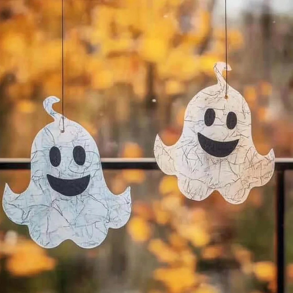 Ghost Glow Suncatchers casting colorful light patterns