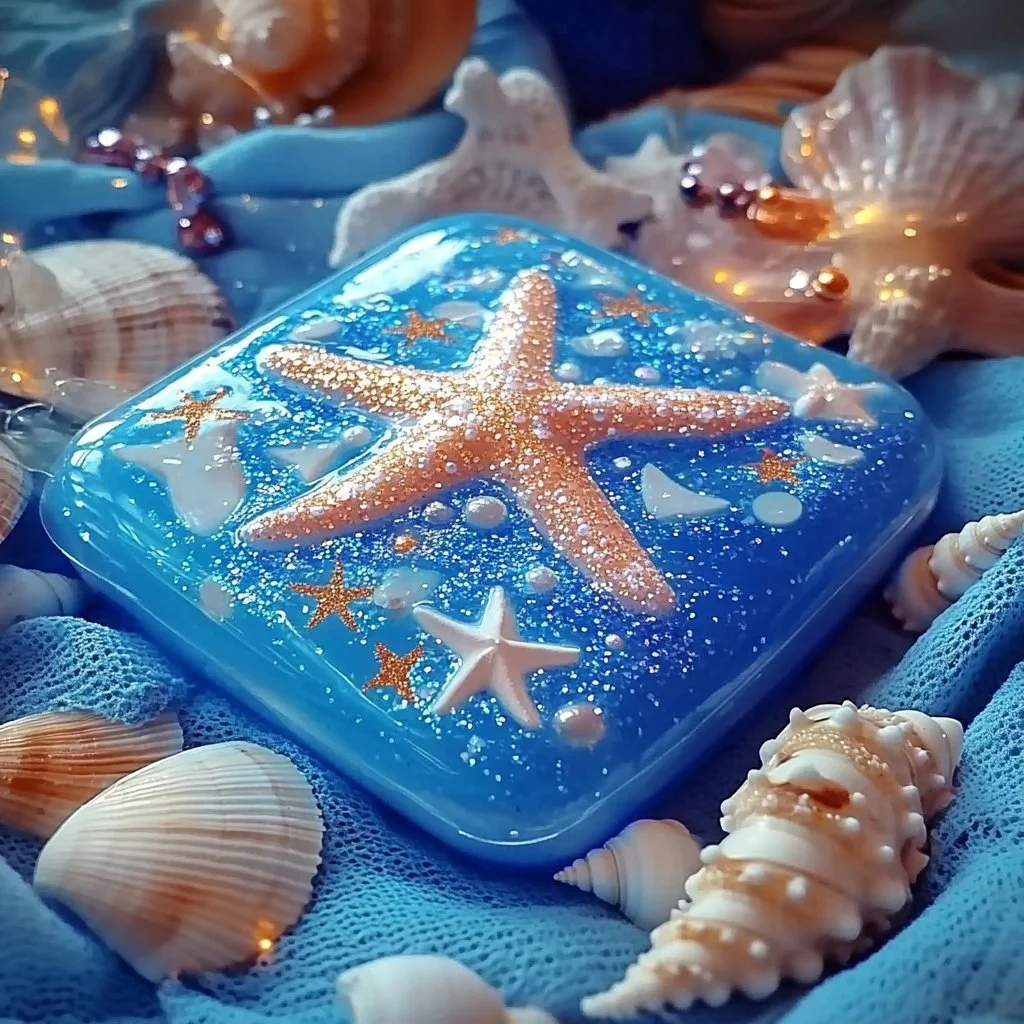 Colorful glitter gel used in an ocean sensory project for kids