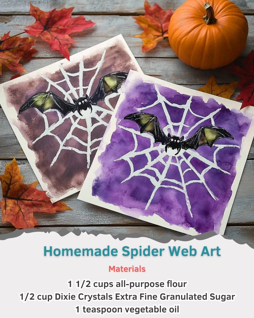 Creative homemade spider web art hanging on a wall for decoration