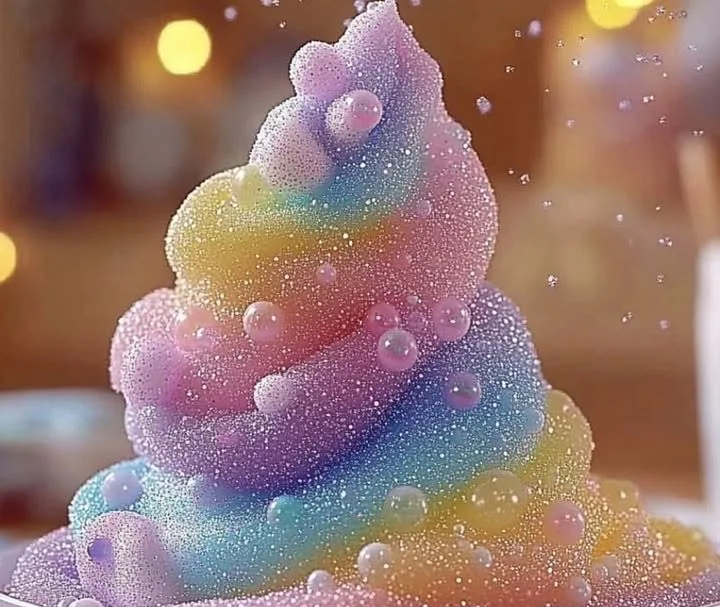 Colorful Magical Bubble Dough in vibrant colors and textures for creative play.