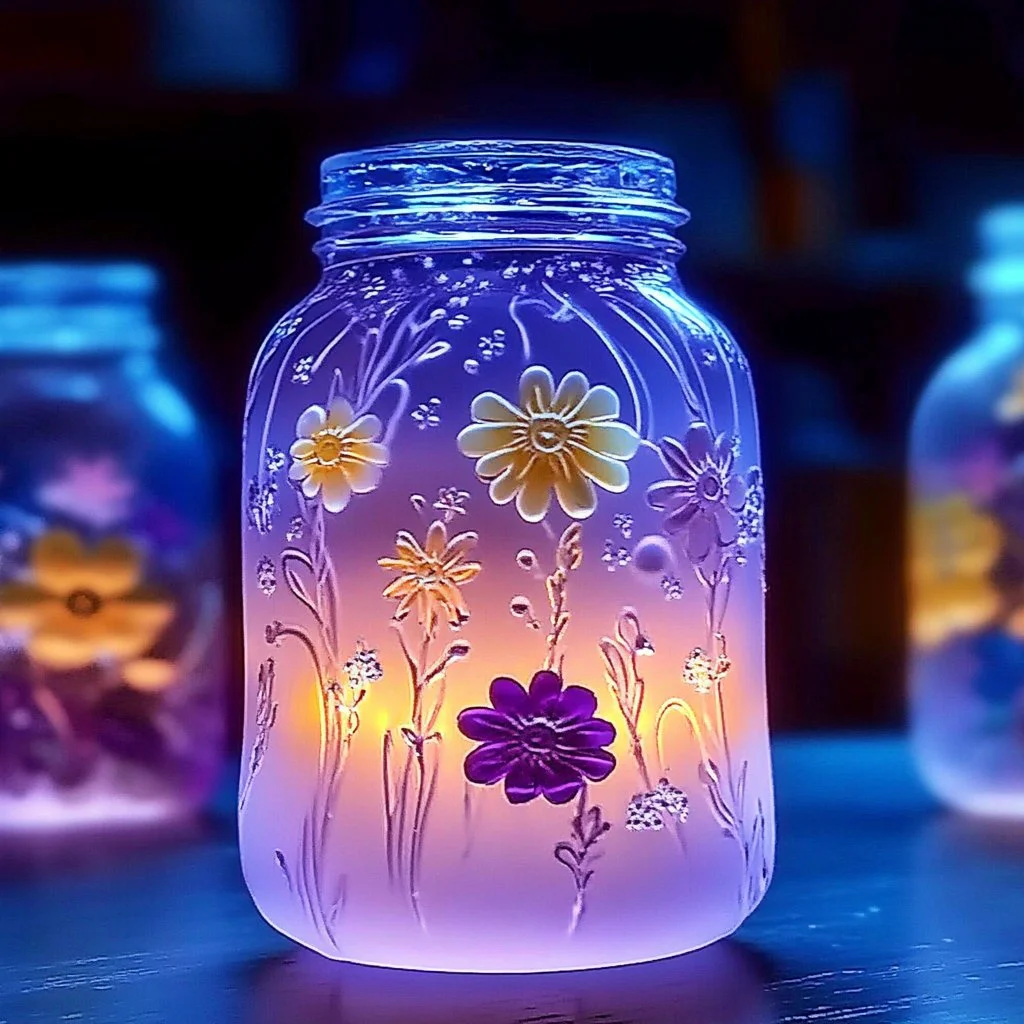 Colorful gelatin air fresheners adding a refreshing scent to a room